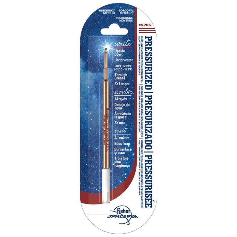 Fisher Space Pen Medium Point Pressurized Cartridge Refill, Burgundy Ink, 1 Pack - Image 1